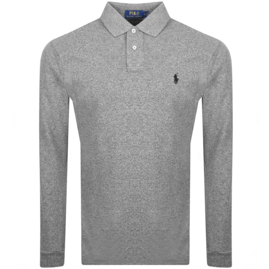 Alternative Image for ProductRalph Lauren Long Sleeve Polo T Shirt Grey1